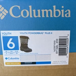 Columbia Youth Powderbug Plus II Snow Boot, Youth Size 6